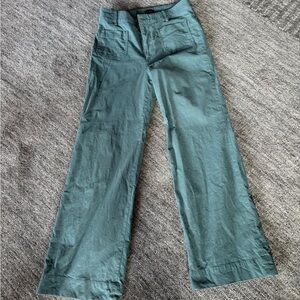 J. Crew Factory Lizzie patch pocket Wide Leg Pants in Green